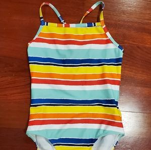 Hanna Andersson Size 140 One piece Sunblock Swimsuit.